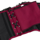 Women Underbust Corset Top Bustier Lace up Boned Gothic Waist Trainer Fashion Plus Size