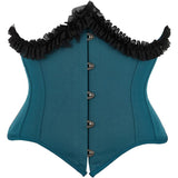 Women Underbust Corset Top Bustier Lace up Boned Gothic Waist Trainer Fashion Plus Size