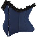 Women Underbust Corset Top Bustier Lace up Boned Gothic Waist Trainer Fashion Plus Size