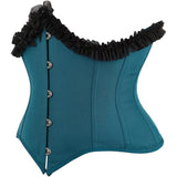 Women Underbust Corset Top Bustier Lace up Boned Gothic Waist Trainer Fashion Plus Size