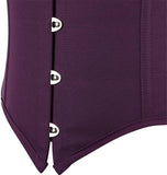 Women Underbust Corset Top Bustier Lace up Boned Gothic Waist Trainer Fashion Plus Size