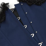 Women Underbust Corset Top Bustier Lace up Boned Gothic Waist Trainer Fashion Plus Size