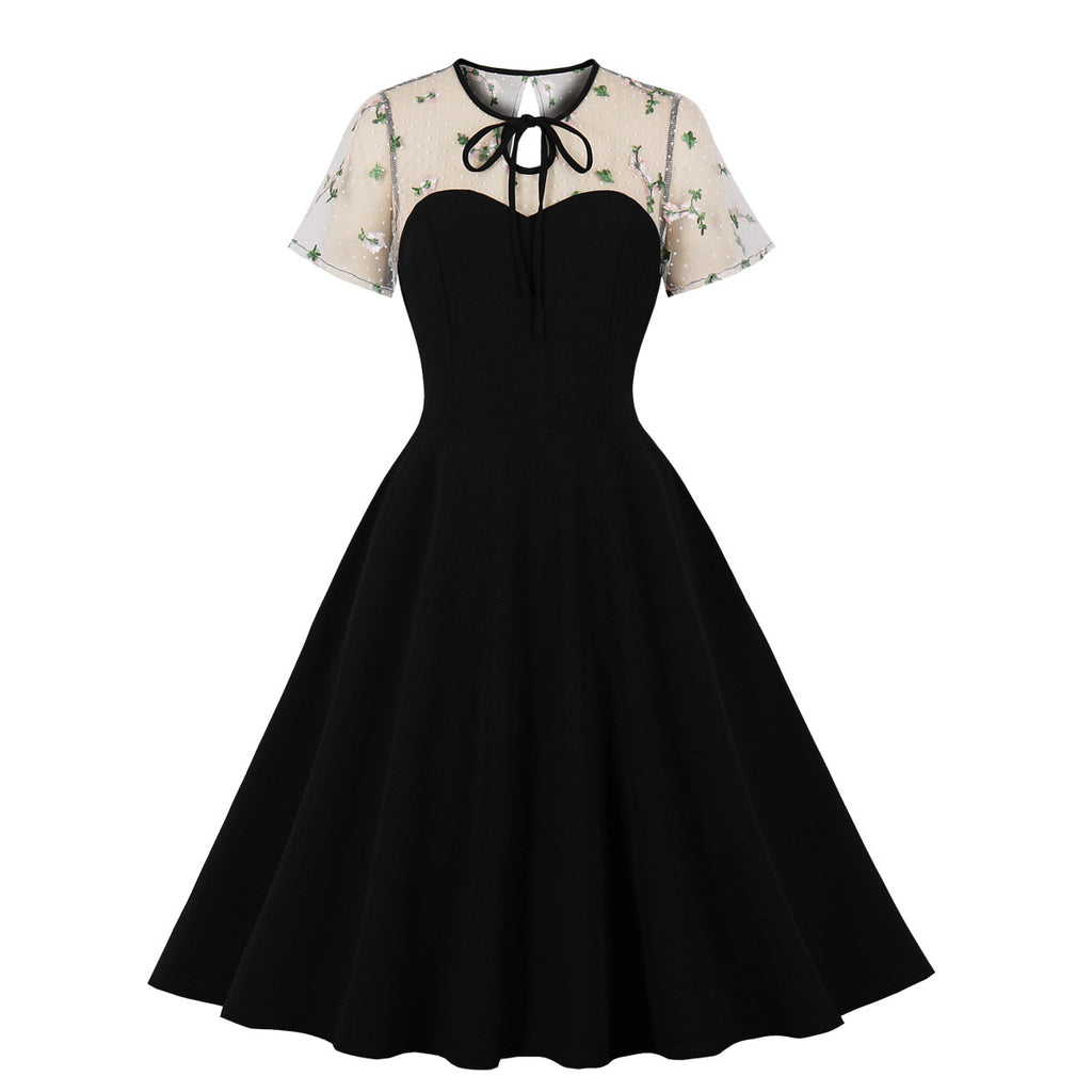 Women Vintage 1950s Retro Rockabilly Prom Swing Dresses