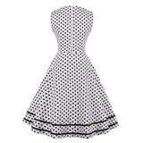 Women Vintage 1950s Rockabilly Polka Dot Retro Dresses