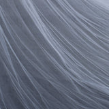Women Wedding Tulle Cape Hooded Elf Cloak Bridal Dress Robe with Long Train