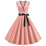 Women's 1950s Dress Wedding Guest Office Floral Spring Garden Cocktail Party Dresses