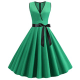 Women's 1950s Dress Wedding Guest Office Floral Spring Garden Cocktail Party Dresses