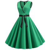 Women's 1950s Dress Wedding Guest Office Floral Spring Garden Cocktail Party Dresses