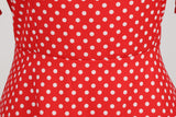 Women's 1950s Retro Rockabilly Polka Dot Casual Dress Vintage Style Prom Dress