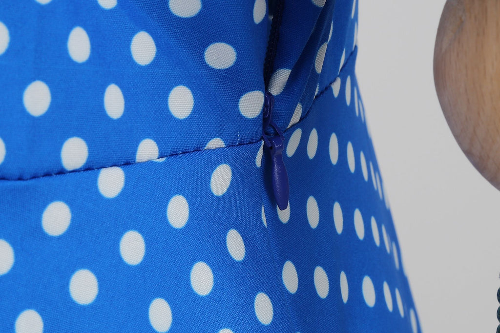 Women's 1950s Retro Rockabilly Polka Dot Casual Dress Vintage Style Prom Dress