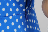 Women's 1950s Retro Rockabilly Polka Dot Casual Dress Vintage Style Prom Dress