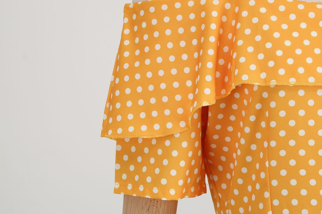 Women's 1950s Retro Rockabilly Polka Dot Casual Dress Vintage Style Prom Dress
