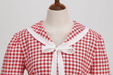 Women's 1950s Vintage Audrey Hepburn Style Peter Pan Collar Cocktail Swing Dresses