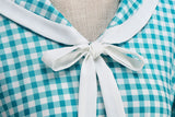 Women's 1950s Vintage Audrey Hepburn Style Peter Pan Collar Cocktail Swing Dresses