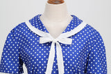 Women's 1950s Vintage Audrey Hepburn Style Peter Pan Collar Cocktail Swing Dresses