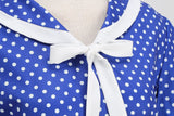 Women's 1950s Vintage Audrey Hepburn Style Peter Pan Collar Cocktail Swing Dresses