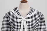 Women's 1950s Vintage Audrey Hepburn Style Peter Pan Collar Cocktail Swing Dresses