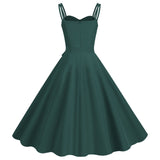 Women's 50s 60s A Line Rockabilly Dress Vintage Swing Party Dress