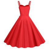 Women's 50s 60s A Line Rockabilly Dress Vintage Swing Party Dress