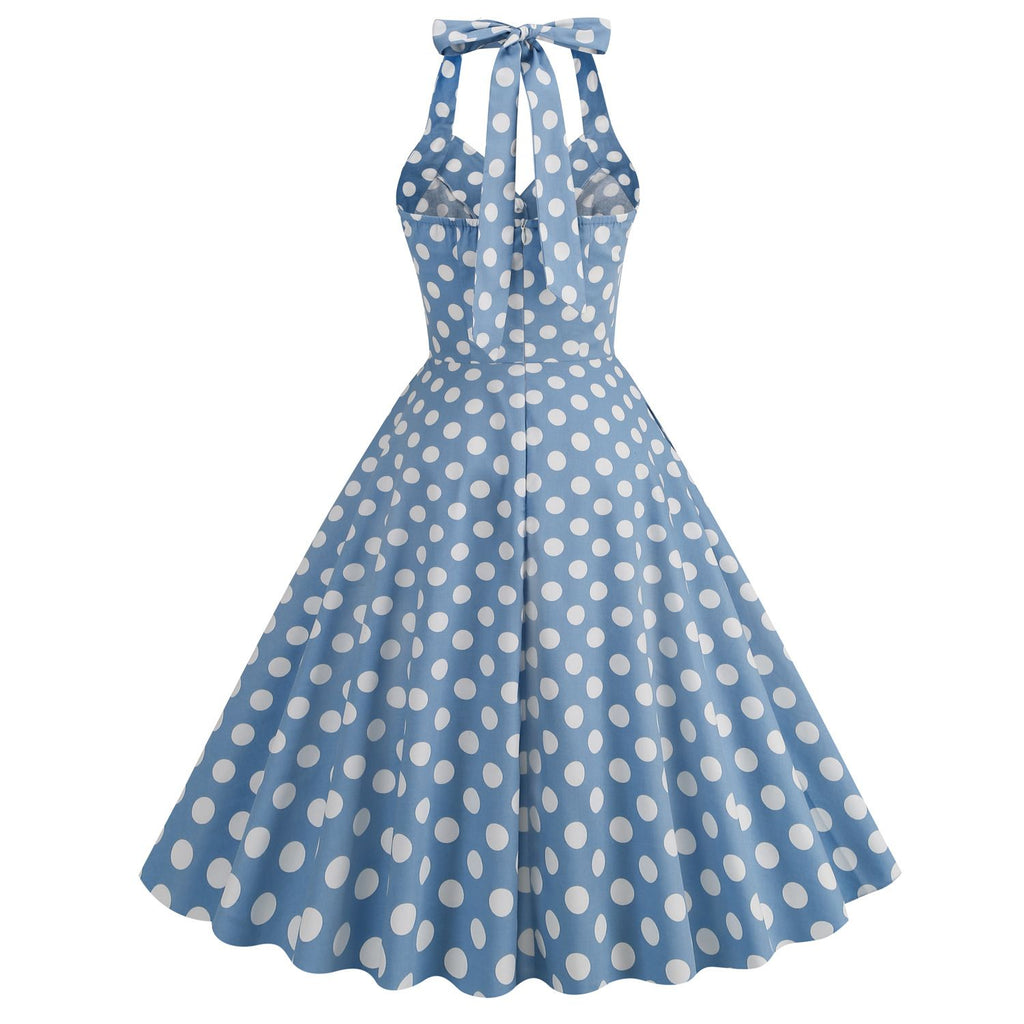 50's tea party dress Women's Retro 50's 60's Style Dress Audrey Hepburn Vintage Tea Cocktail Dresses Puffy Swing Prom Party Dress With Belt