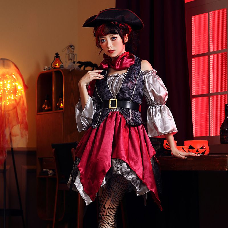 Women's Adult Pirate Costume Female Pirate Halloween Outfit Costume