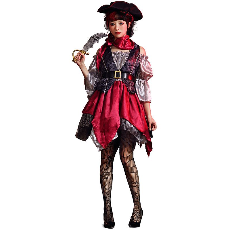 Women's Adult Pirate Costume Female Pirate Halloween Outfit Costume