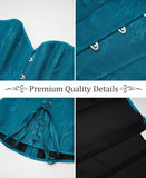 Women's Beautiful Classic Corset Top Satin Overbust Lace Up Waist Trainer