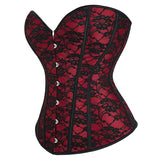Women's Bustier Corset Vintage Overbust Bustier Plus Size Corsets Tops
