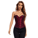 Women's Bustier Corset Vintage Overbust Bustier Plus Size Corsets Tops