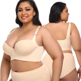 Women's Comfort Wireless Lightly Lined T-Shirt Plus Size Seamless Bra