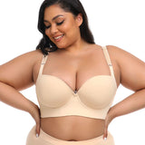 Women's Comfort Wireless Lightly Lined T-Shirt Plus Size Seamless Bra