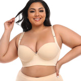 Women's Comfort Wireless Lightly Lined T-Shirt Plus Size Seamless Bra