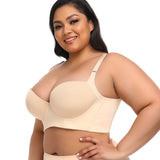 Women's Comfort Wireless Lightly Lined T-Shirt Plus Size Seamless Bra