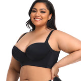 Women's Comfort Wireless Lightly Lined T-Shirt Plus Size Seamless Bra