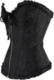 Women's Corset Bustier Top Sexy Lingerie Sets Black Red Overbust