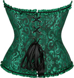 Women's Corset Bustier Top Sexy Lingerie Sets Black Red Overbust