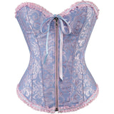 Women's Corset Bustier Top Sexy Lingerie Sets Black Red Overbust