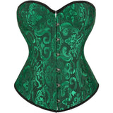 Women's Corset Top Bustier Waist Cincher Jacquard Costume Tops