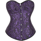 Women's Corset Top Bustier Waist Cincher Jacquard Costume Tops