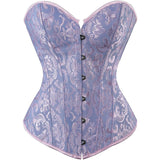 Women's Corset Top Bustier Waist Cincher Jacquard Costume Tops