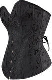 Women's Corset Top Bustier Waist Cincher Jacquard Costume Tops