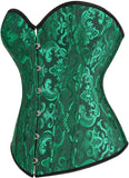Women's Corset Top Bustier Waist Cincher Jacquard Costume Tops