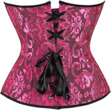 Women's Corset Top Bustier Waist Cincher Jacquard Costume Tops
