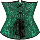 Women's Corset Top Bustier Waist Cincher Jacquard Costume Tops