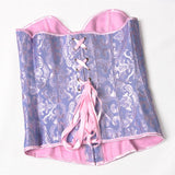 Women's Corset Top Bustier Waist Cincher Jacquard Costume Tops