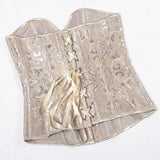 Women's Corset Top Bustier Waist Cincher Jacquard Costume Tops