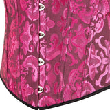 Women's Corset Top Bustier Waist Cincher Jacquard Costume Tops