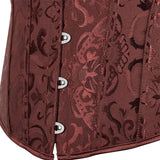 Women's Corset Top Bustier Waist Cincher Jacquard Costume Tops