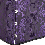 Women's Corset Top Bustier Waist Cincher Jacquard Costume Tops