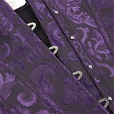 Women's Corset Top Bustier Waist Cincher Jacquard Costume Tops